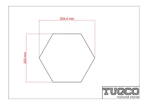 Rustic Green Honed Limestone Hexagon Wall & Floor Tiles view 2