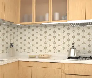 Mix Travertine Honed Starline Mosaic Tiles view 2