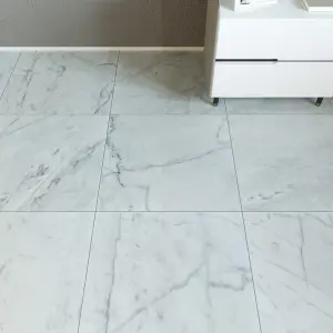 Carrara White Honed White Marble Wall & Floor Tiles view 1