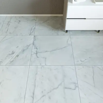 Carrara White Honed White Marble Wall & Floor Tiles