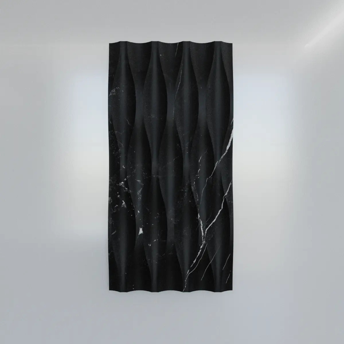 Nero Marquina Wave Marble Tile (610 mm x 305 mm)