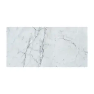Carrara White Honed White Marble Wall & Floor Tiles view 3
