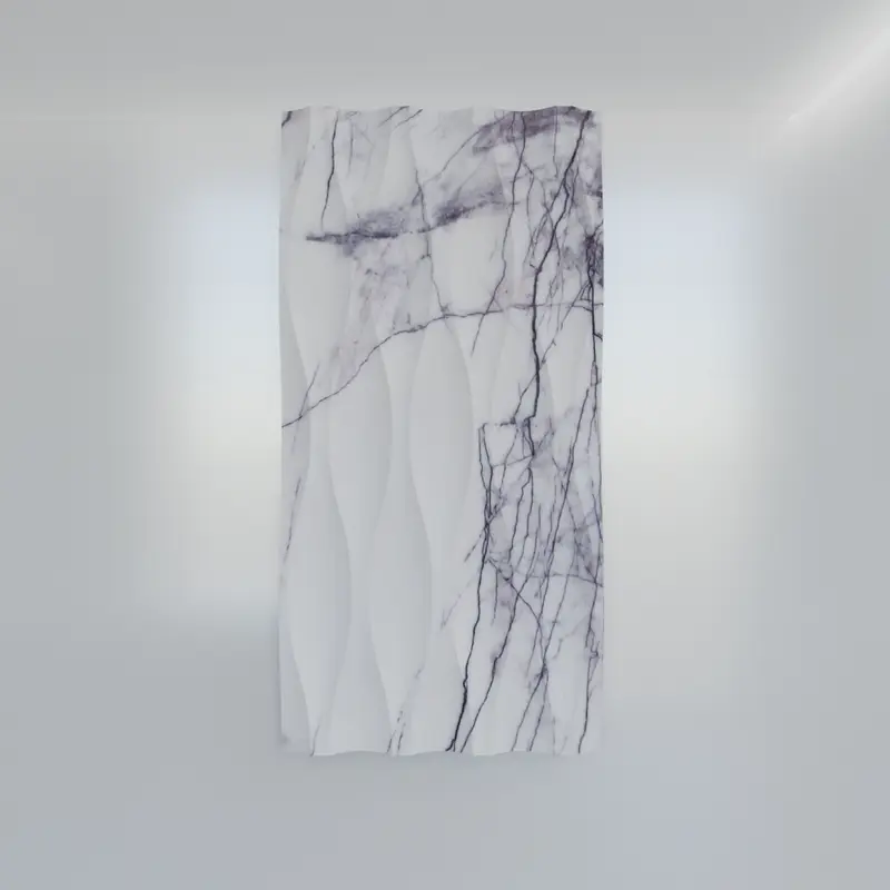 Calacatta Viola Wave Marble Tile