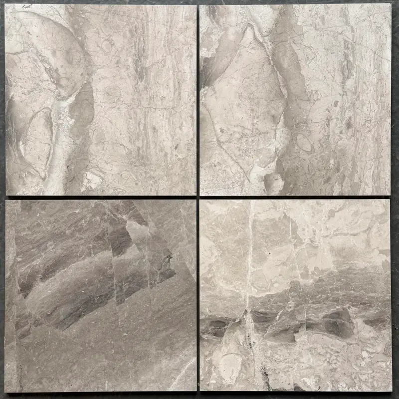 Atlantic Grey Honed Marble Wall & Floor Tiles