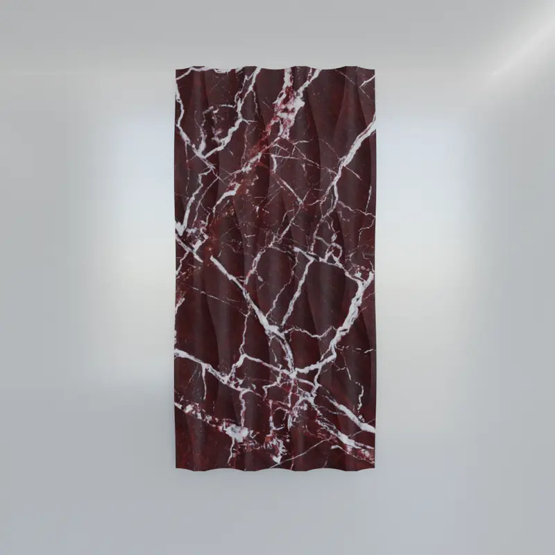 Rosso Levanto Wave Marble Tile (305 mm x 610 mm)