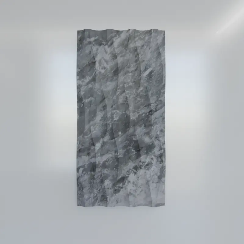 Platinum Grey Wave Marble Tile (305 mm x 610 mm)
