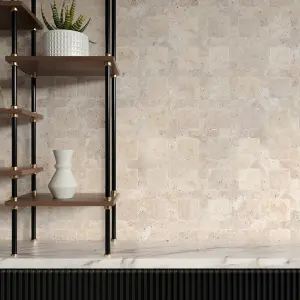 Classic Tumbled Travertine Casablanca Mosaic Tiles view 3