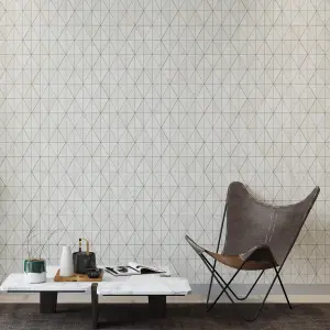 Shellstone Brushed Limestone Triangle Mosaic Tiles view 3