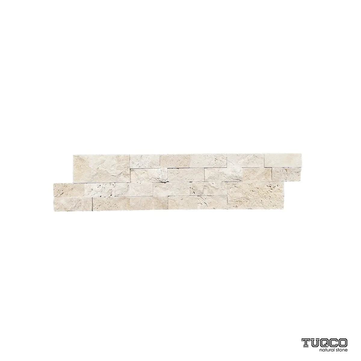 Light Split Face Travertine Ledger Panel