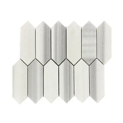 Equator Honed Marble Picket Mosaic Tiles