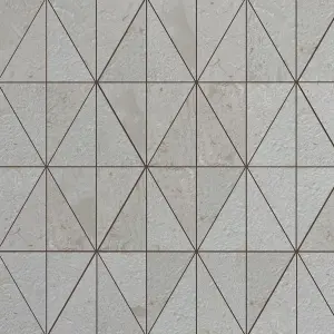 Shellstone Brushed Limestone Triangle Mosaic Tiles view 1