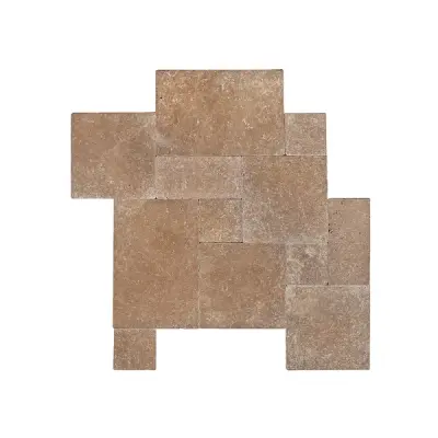 Travertine Noche Versailles Pattern Paving Patio Tile Set