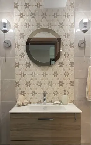 Mix Travertine Tumbled Starline Mosaic Tiles view 3
