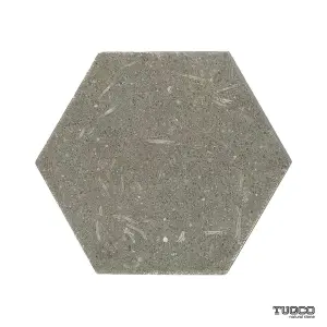 Rustic Green Honed Limestone Hexagon Wall & Floor Tiles view 1