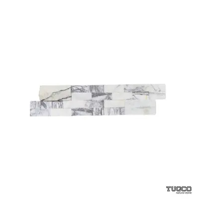 Calacatta Viola Split Face Marble Ledger Panel