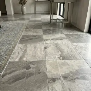 Atlantic Grey Honed Marble Wall & Floor Tiles view 2