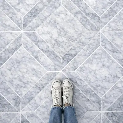 Platinum Grey Honed Marble Window Wall & Floor Tiles