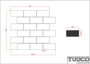 Carrara White Tumbled Marble Brick Mosaic Tile view 2