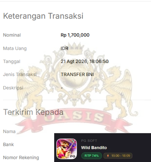 BUKTI JACKPOT OASISTOGEL