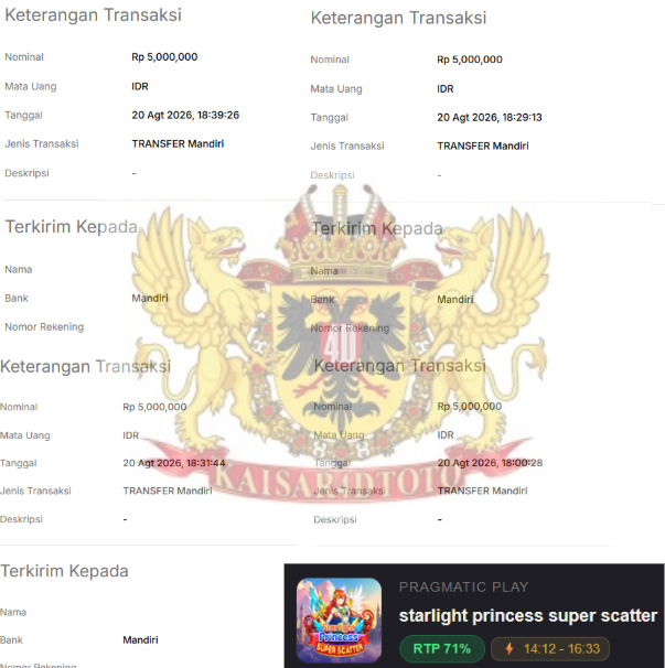 BUKTI JACKPOT KAISAR4DTOTO