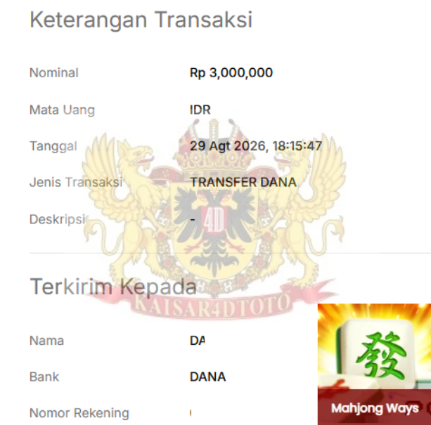 BUKTI JACKPOT KAISAR4DTOTO