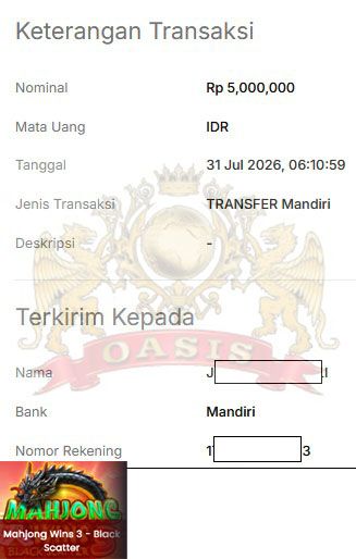 BUKTI JACKPOT OASISTOGEL