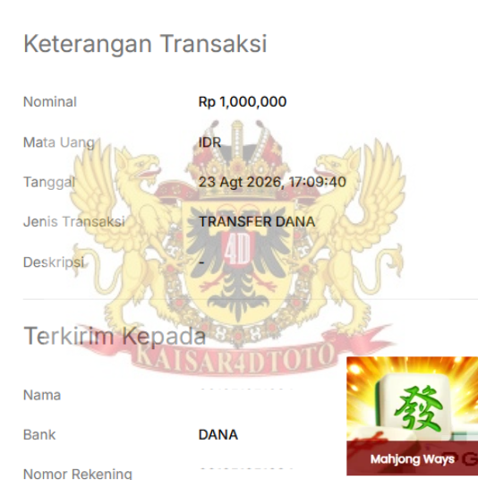 BUKTI JACKPOT KAISAR4DTOTO