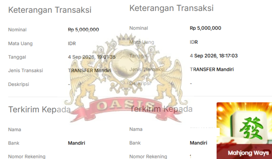 BUKTI JACKPOT OASISTOGEL