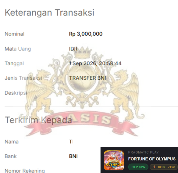 BUKTI JACKPOT OASISTOGEL
