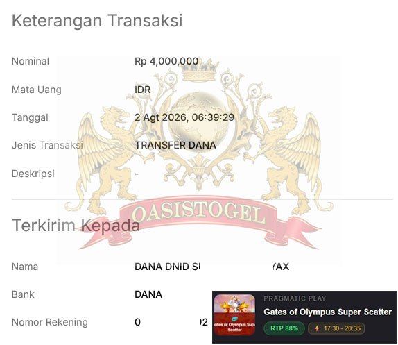 BUKTI JACKPOT OASIS TOGEL