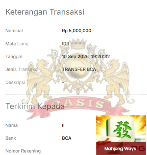 BUKTI JACKPOT OASISTOGEL