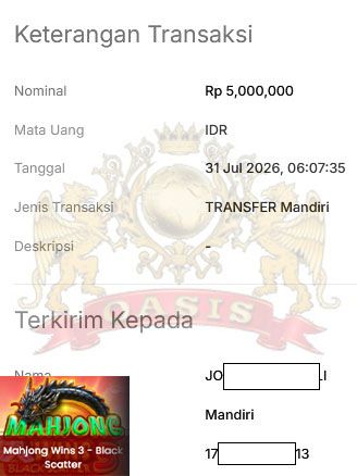 BUKTI JACKPOT OASISTOGEL