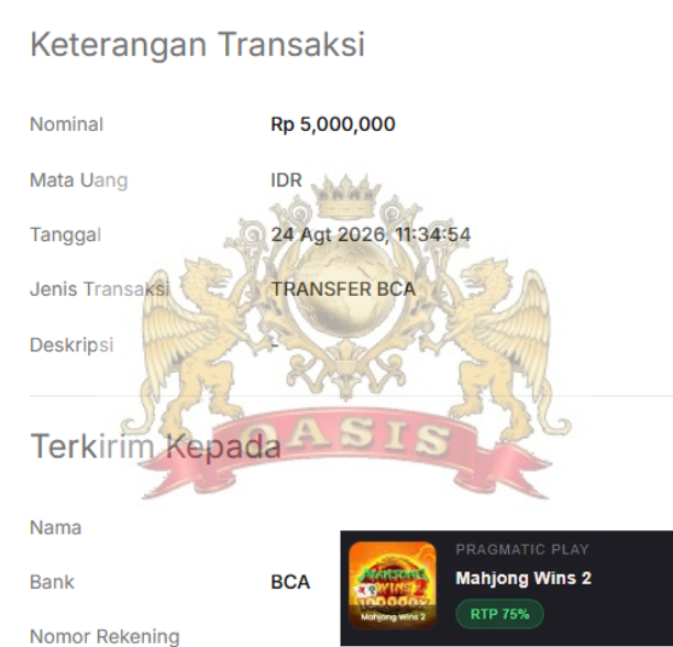 BUKTI JACKPOT OASISTOGEL