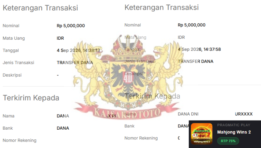 BUKTI JACKPOT KAISAR4DTOTO