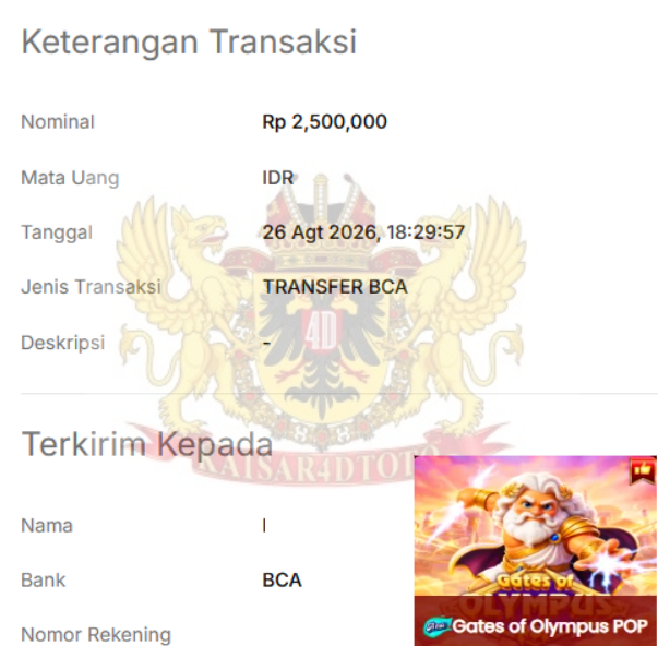 BUKTI JACKPOT KAISAR4DTOTO