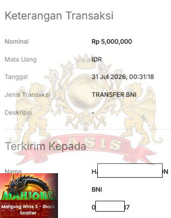 BUKTI JACKPOT OASISTOGEL
