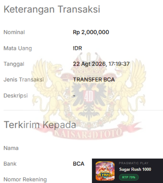 BUKTI JACKPOT KAISAR4DTOTO