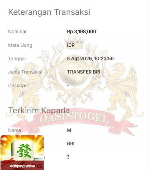 BUKTI JACKPOT OASIS TOGEL