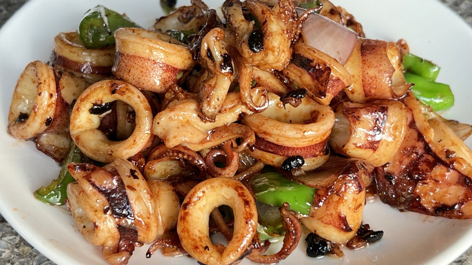Black Bean Chili Squid / Scallops