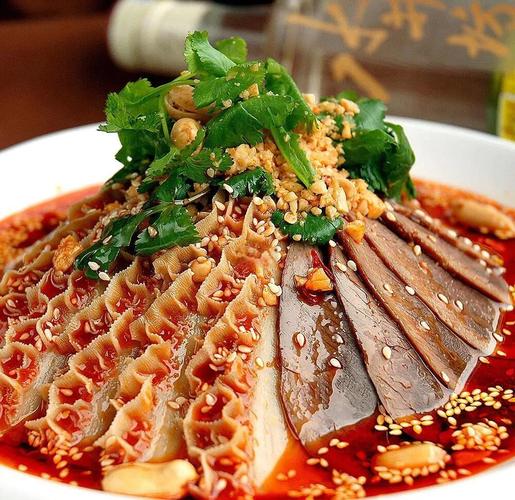 Sichuan Sliced Beef & Ox Tongue in Chili Oil