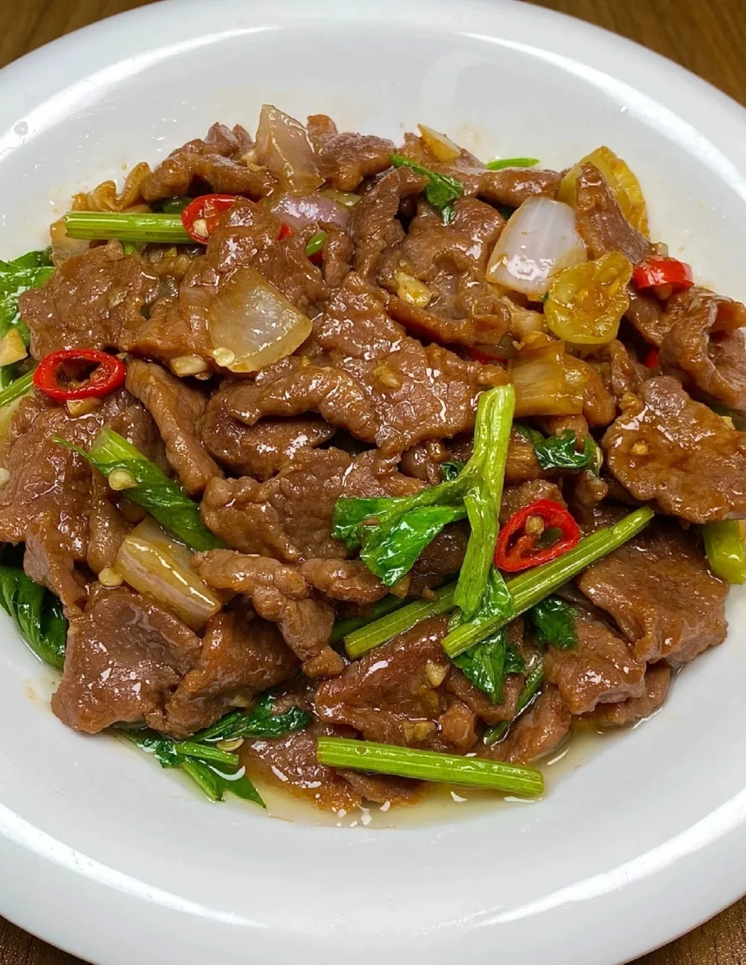 Wok-Fried Beef with Chilies