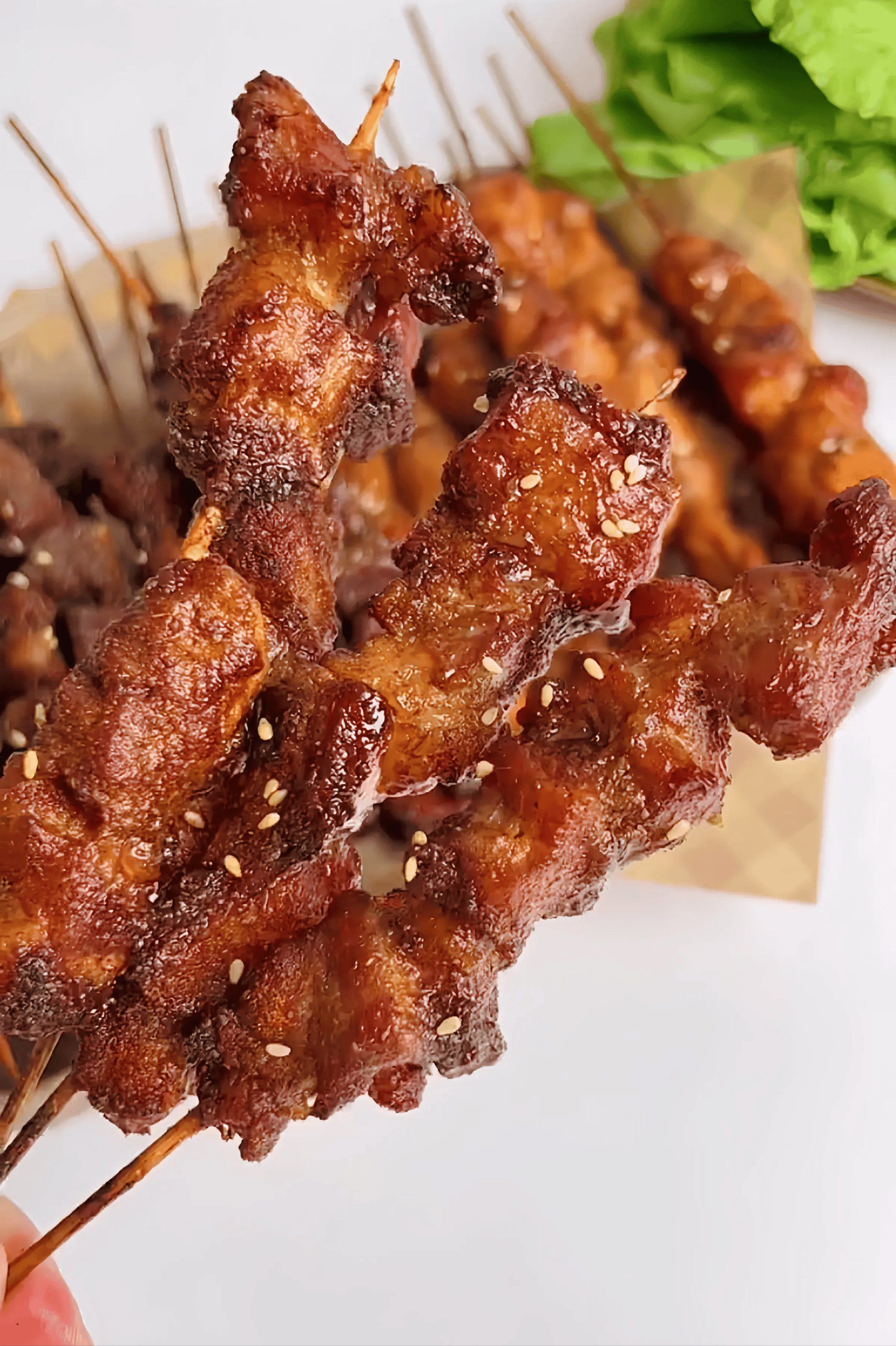 Grilled Chicken Skewers (4)
