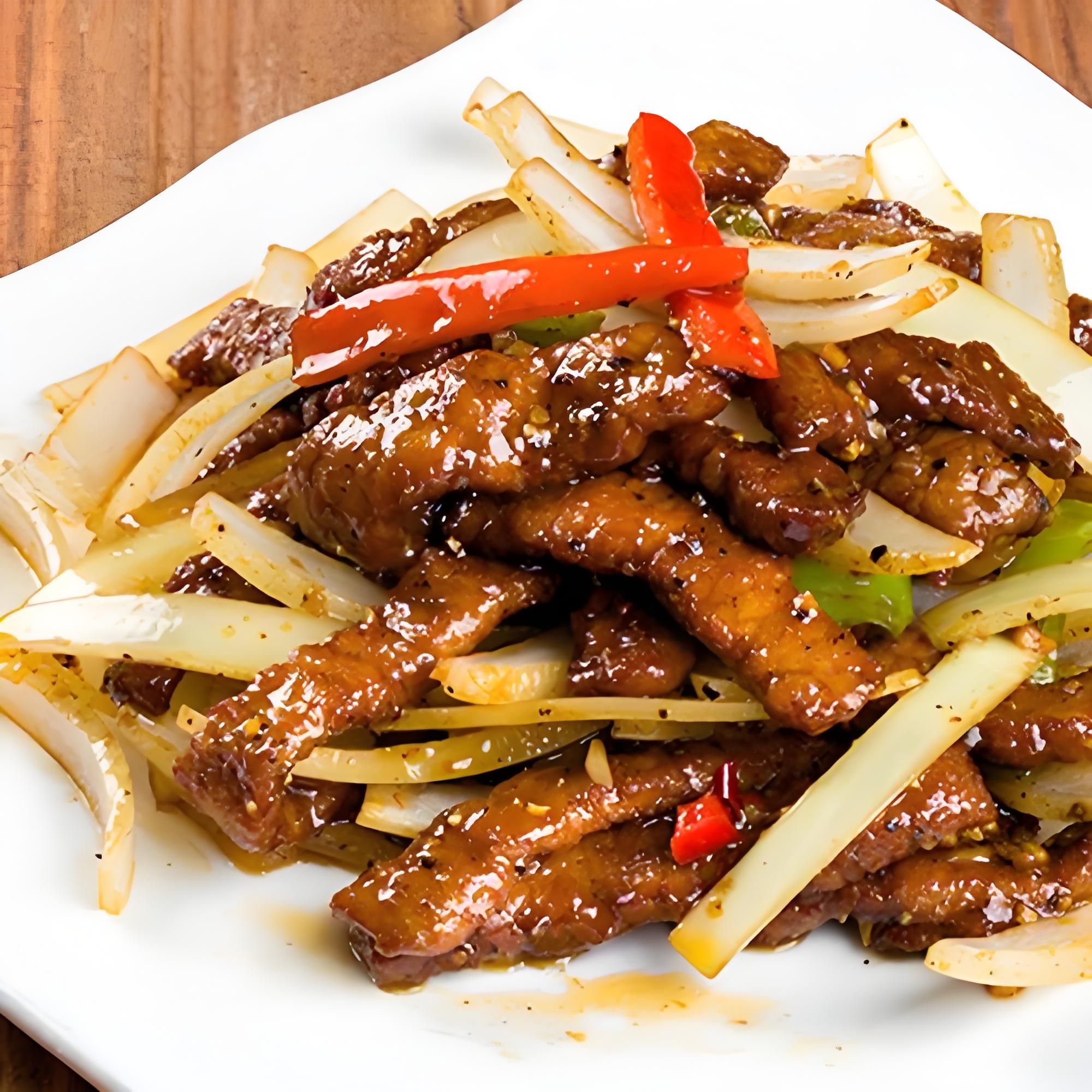 Black Pepper Beef Fillet Strips