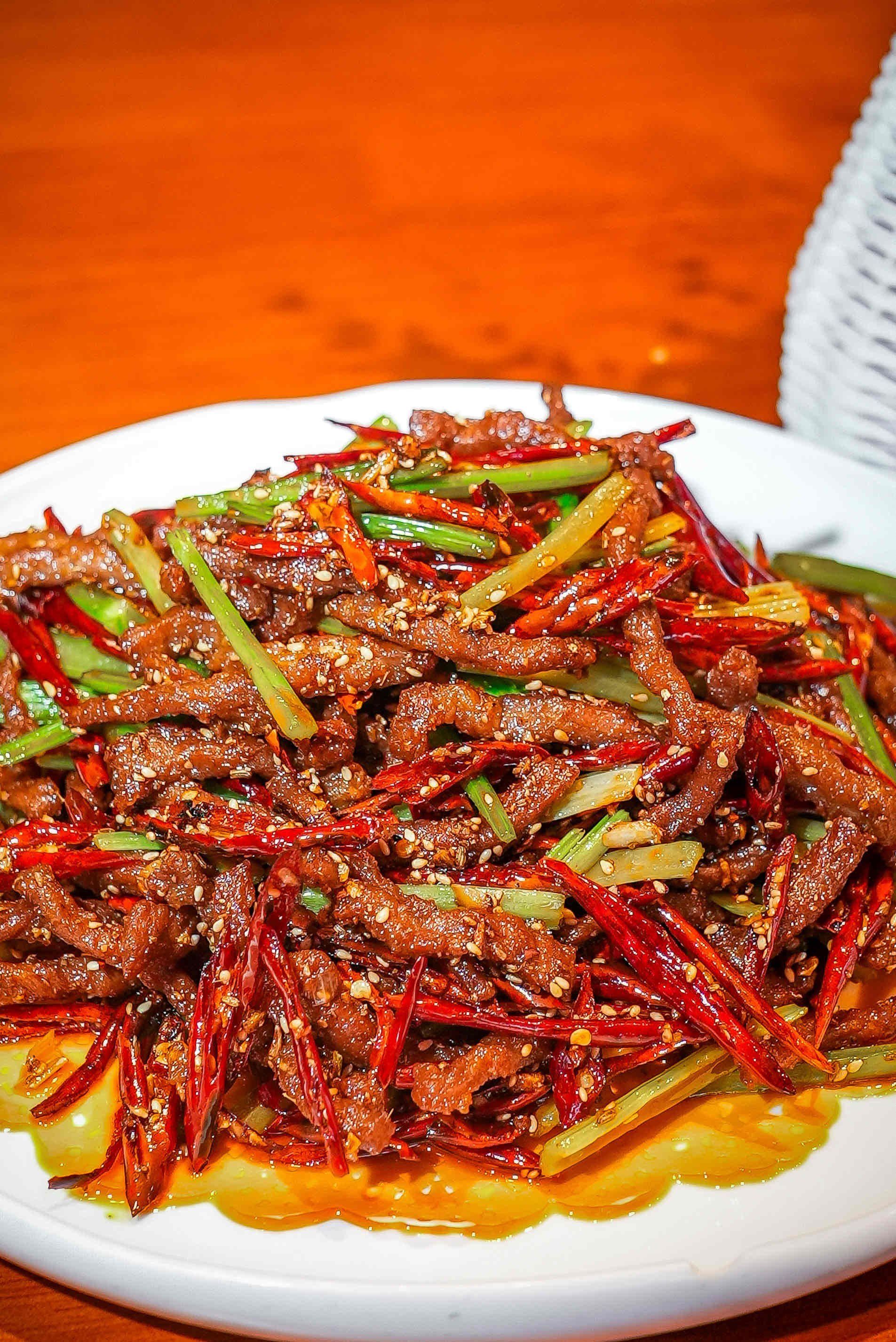Dry-Fried Shredded Beef