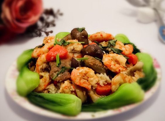 Prawns with Mushrooms