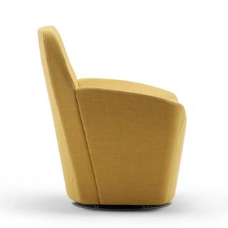 Yellow dock lounge chair from side