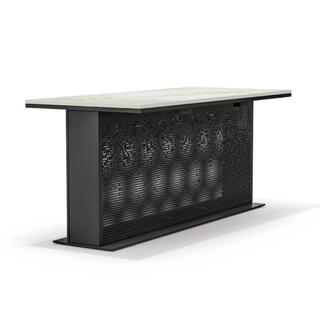 Black facade bar top table