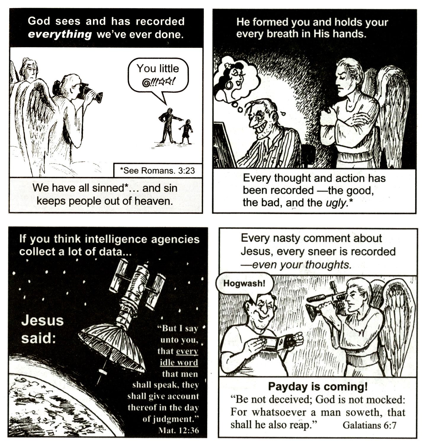 Chick Tract surveillance angels