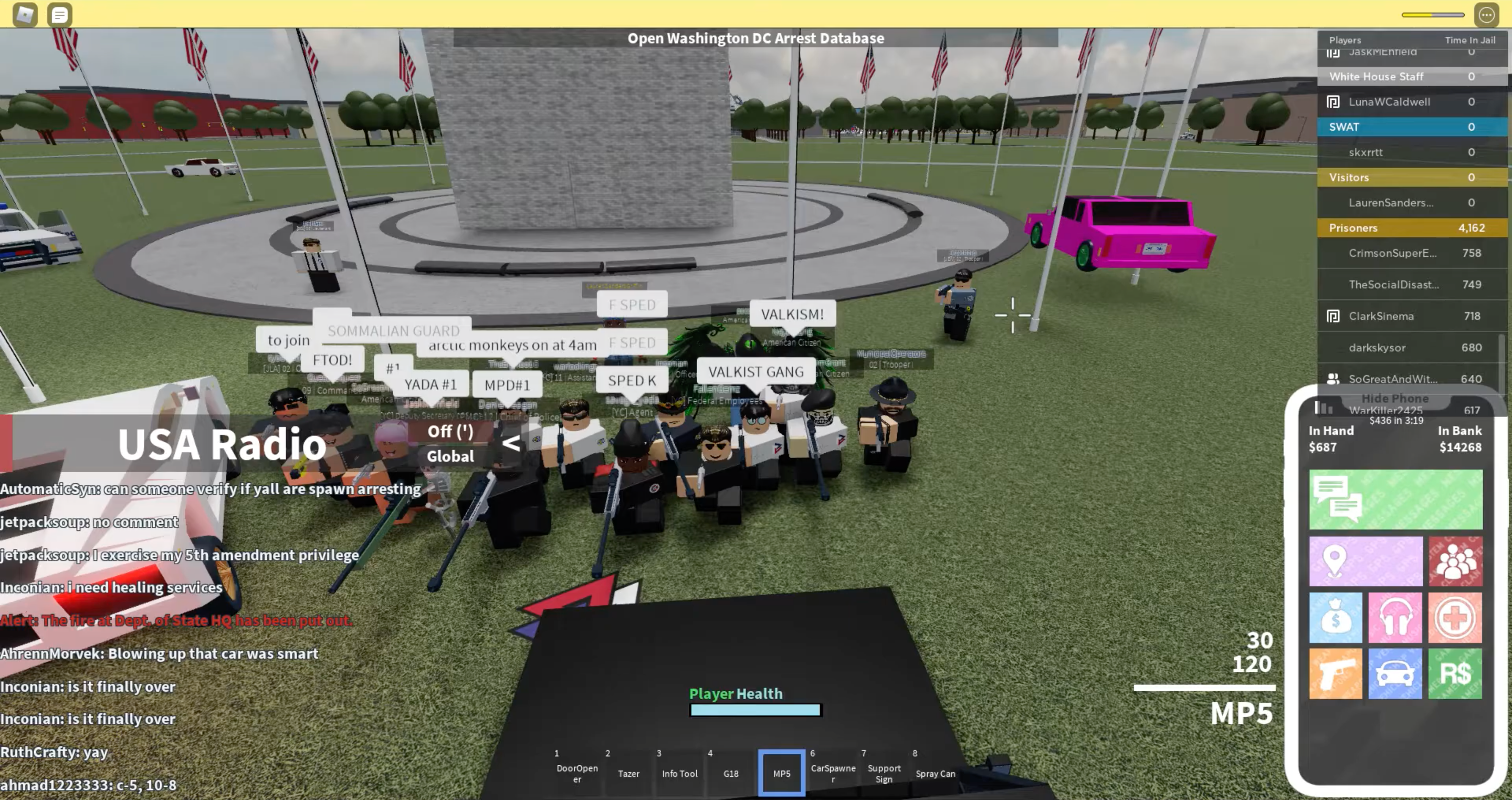 A Valkist party assembly in the public nUSA group, these images were sourced from the party leaders Twitter and Youtube