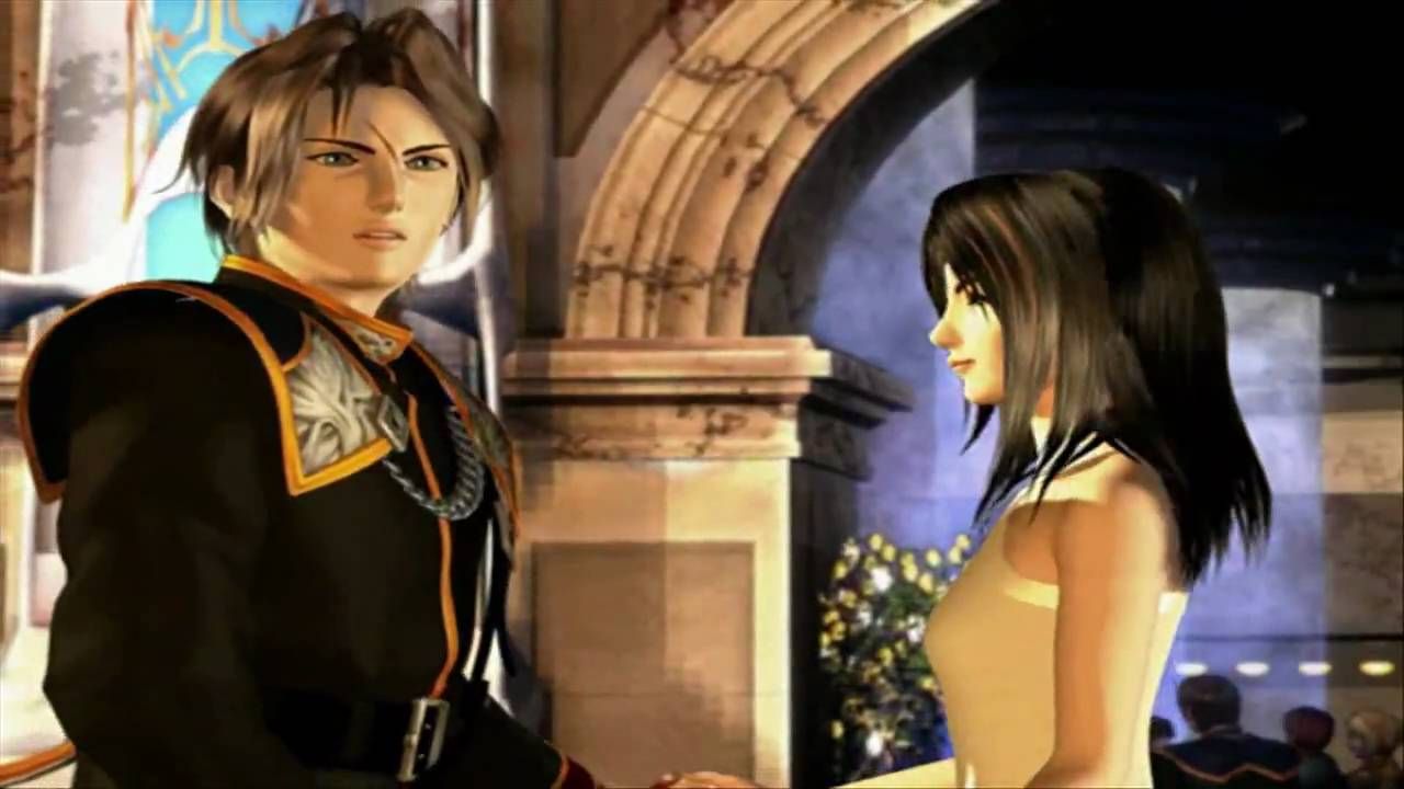 Figure 2: Squall meets Rinoa at the SeeD-grad-ball, where she invites him to a dance. Sexual tension is in the air.